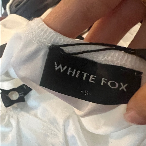 White Fox Boutique Chic White Mini Dress - Picture 3 of 4